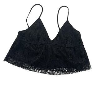 Aritzia Little Moon S Babydoll Camisole Black Lace Coquette Romantic Whimsigoth